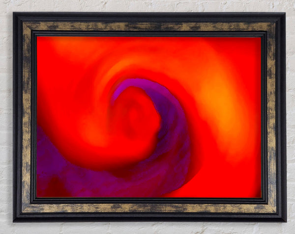 Twisted Intent Purple Framed Print