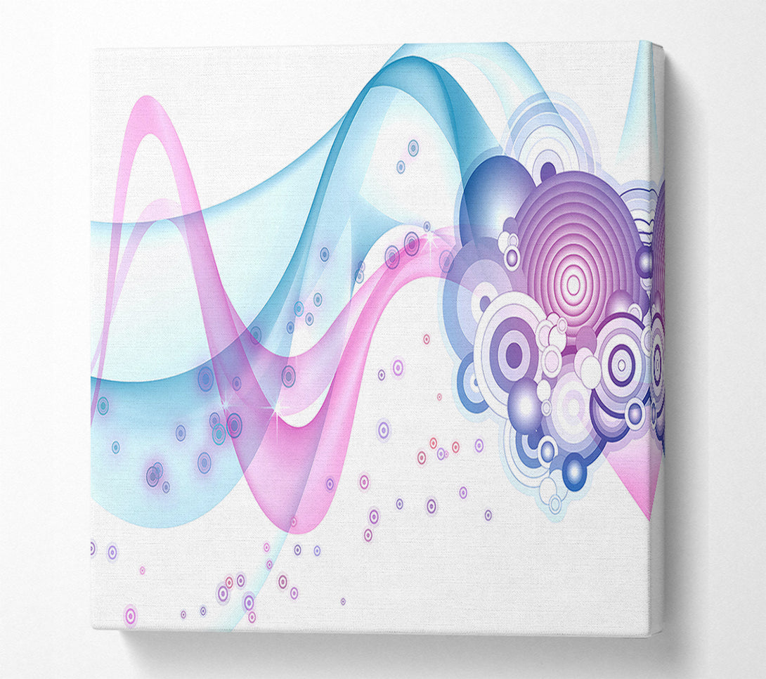  A Canvas Print of Baby Pink Blues Canvas Art