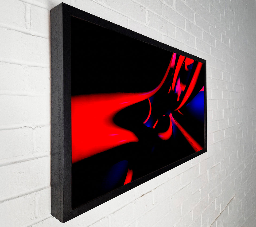  A Canvas Print of Vibrant Red Tunnels Canvas Print