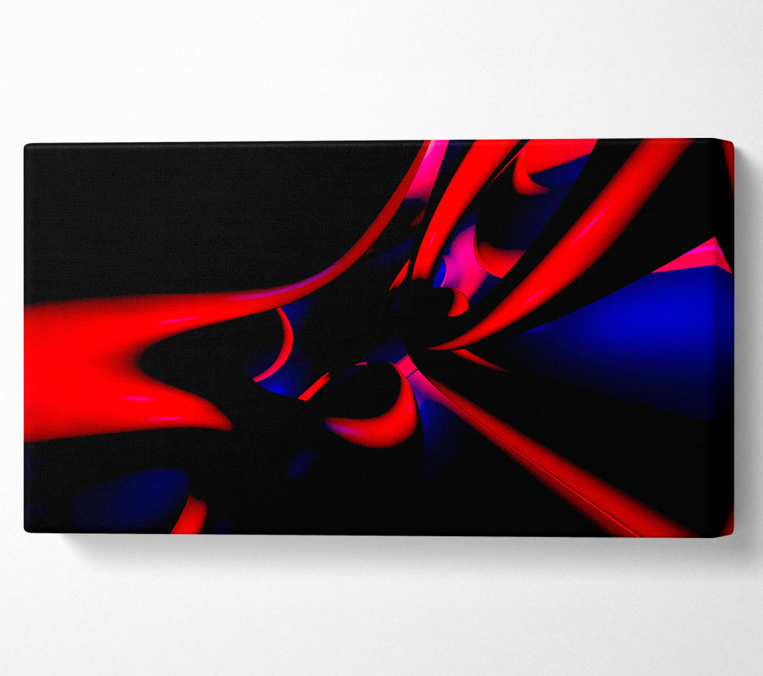  A Canvas Print of Vibrant Red Tunnels Canvas Print