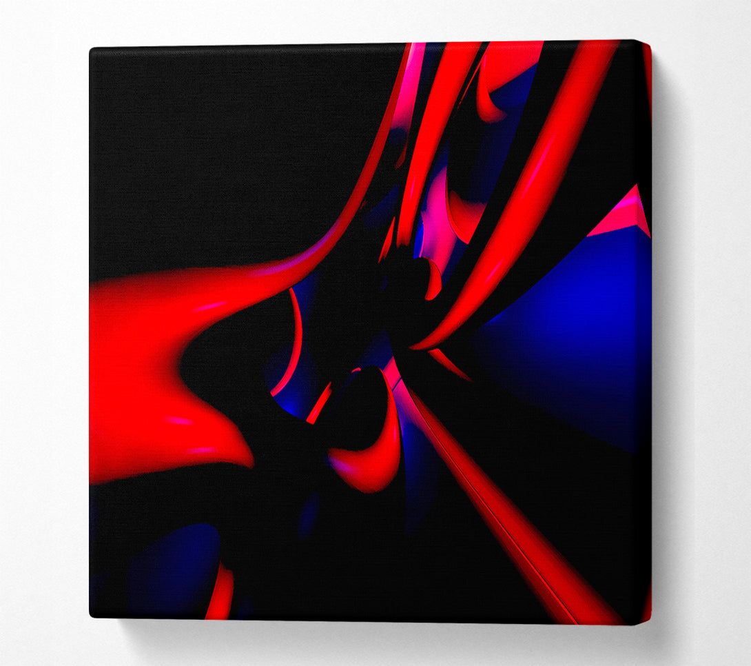  A Canvas Print of Vibrant Red Tunnels Canvas Print