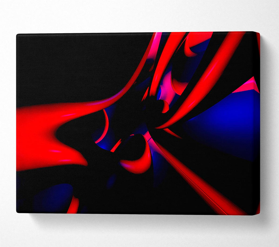  A Canvas Print of Vibrant Red Tunnels Canvas Print