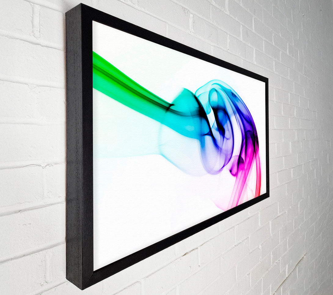  A Canvas Print of Vibrant Smoke Canvas Print