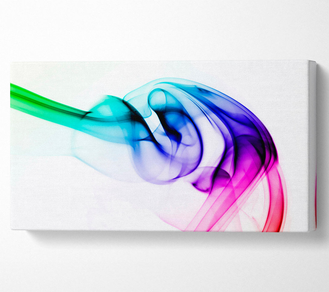  A Canvas Print of Vibrant Smoke Canvas Print