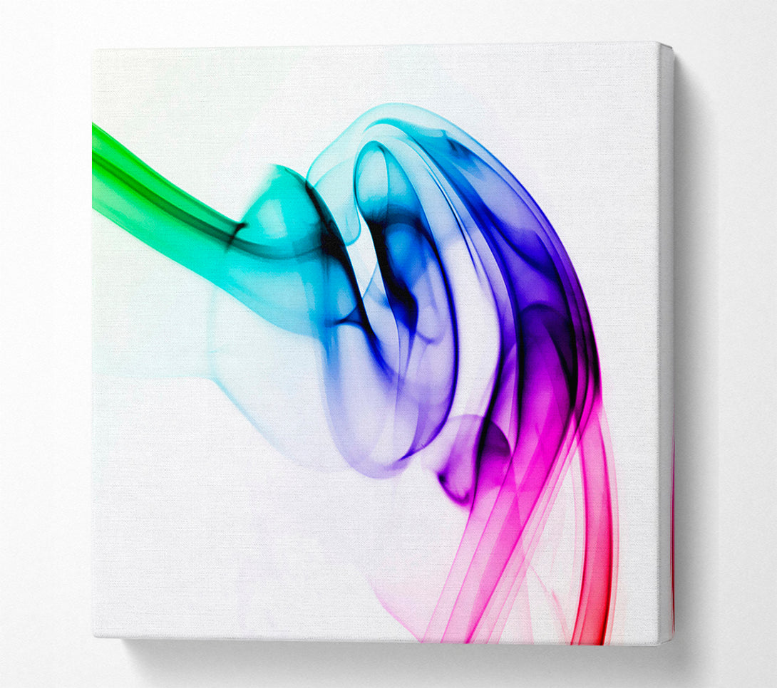  A Canvas Print of Vibrant Smoke Canvas Print
