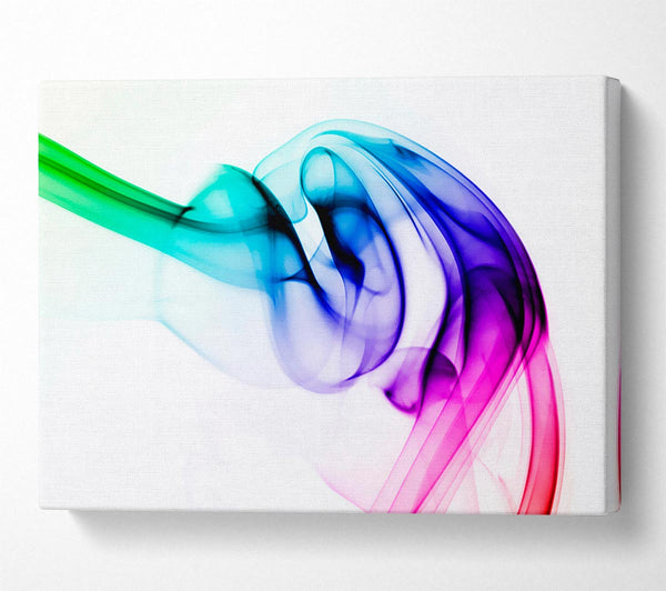  A Canvas Print of Vibrant Smoke Canvas Print