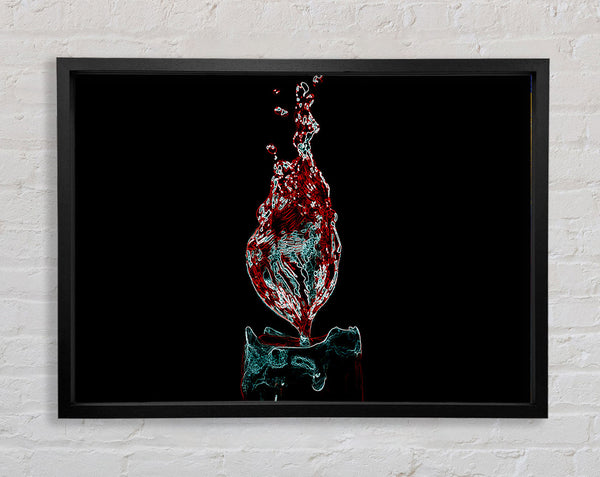 Water Candle Framed Print