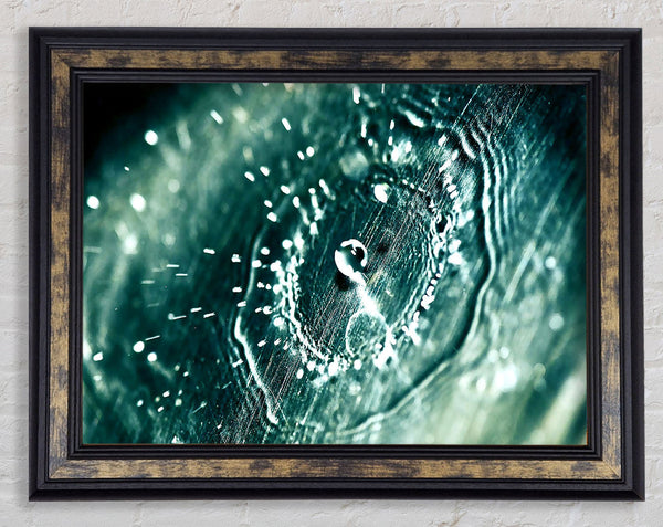 Water Splash Drop Framed Print