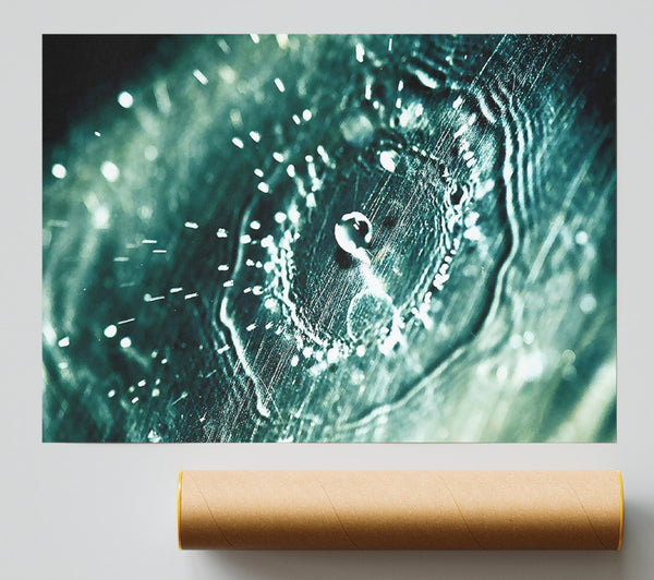 Water Splash Drop Giclee Print