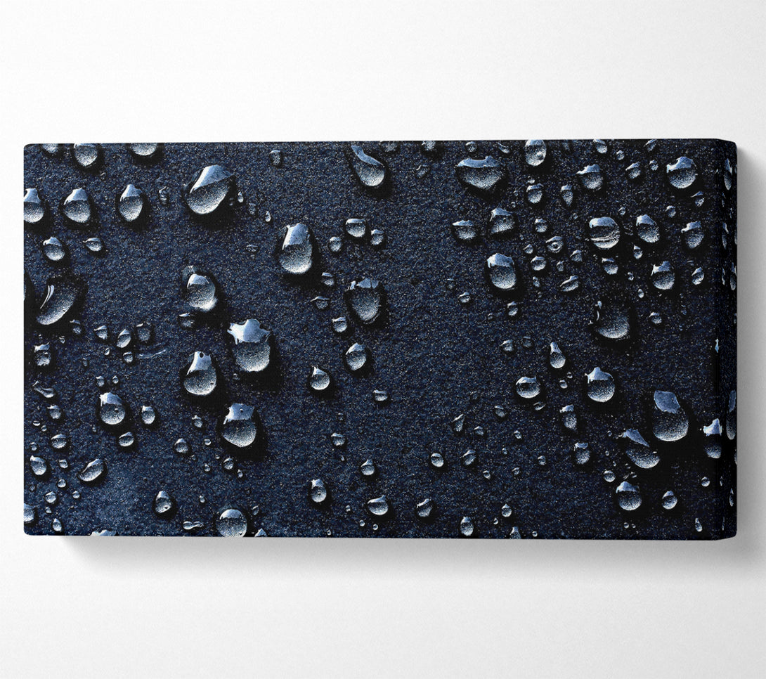  A Canvas Print of Water Drops Dark Canvas Wall Art