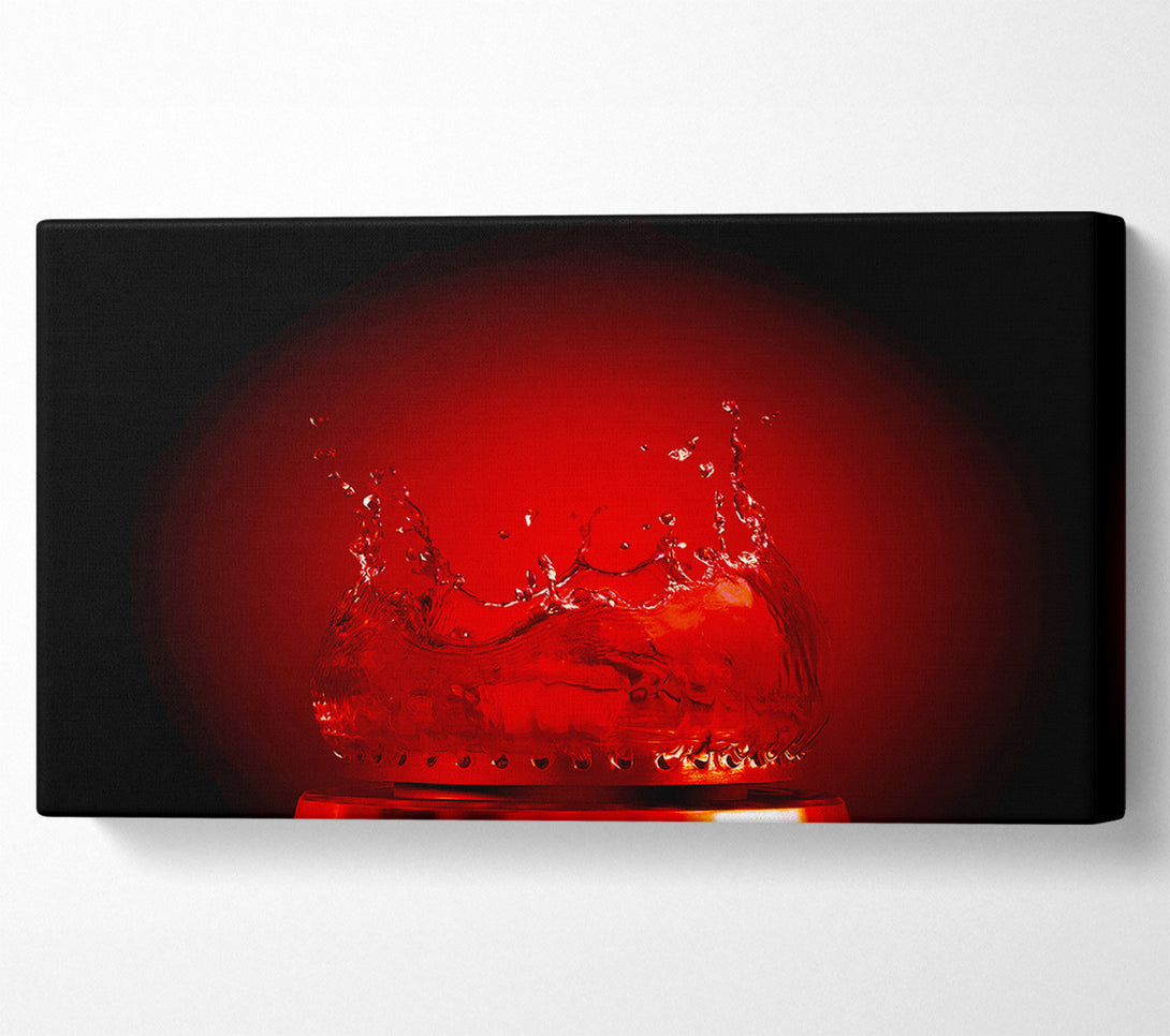  A Canvas Print of Water Flame Red Canvas Wall Art