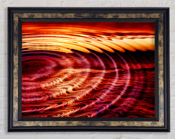 Water Rippled Ocean Framed Print