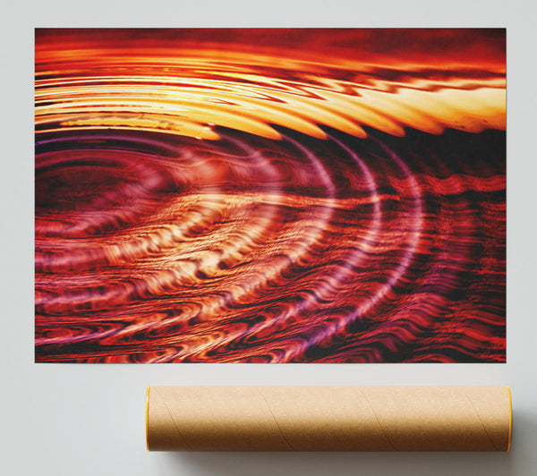 Water Rippled Ocean Poster