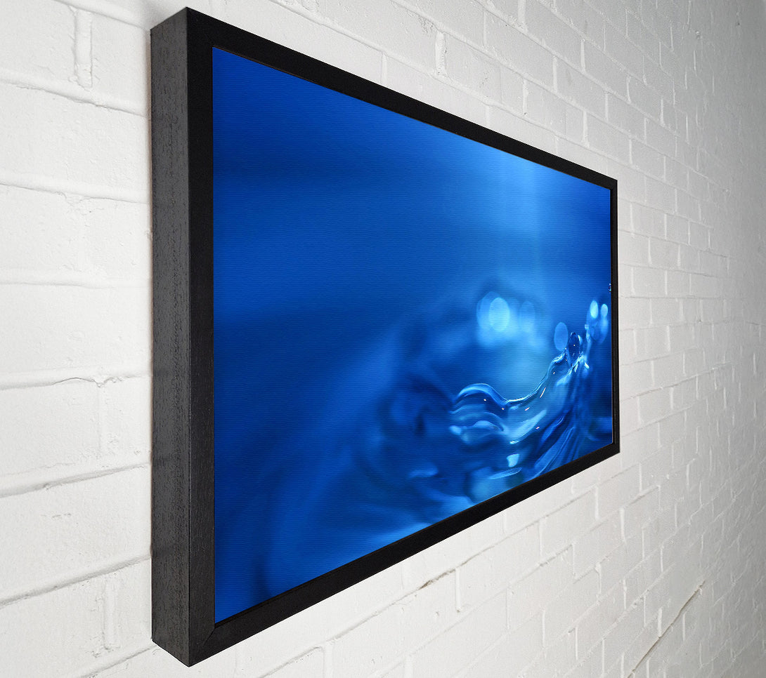  A Canvas Print of Water Splash Ripple Blue Canvas Wall Art
