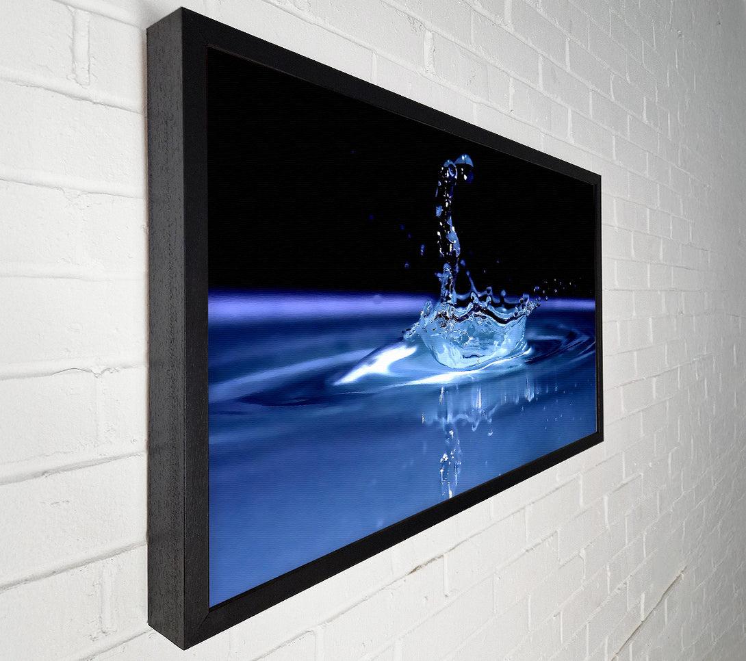  A Canvas Print of Water Splash Delight Blue Canvas Print