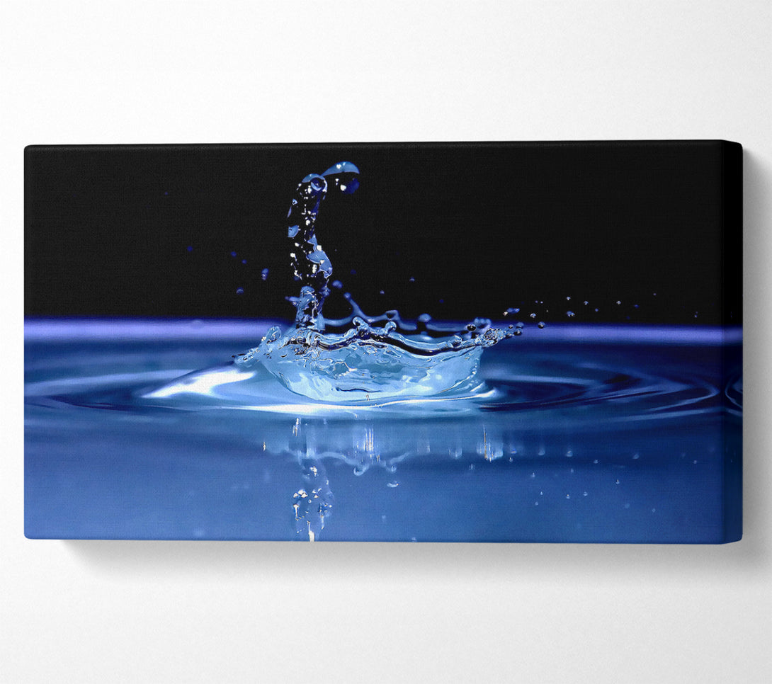  A Canvas Print of Water Splash Delight Blue Canvas Print