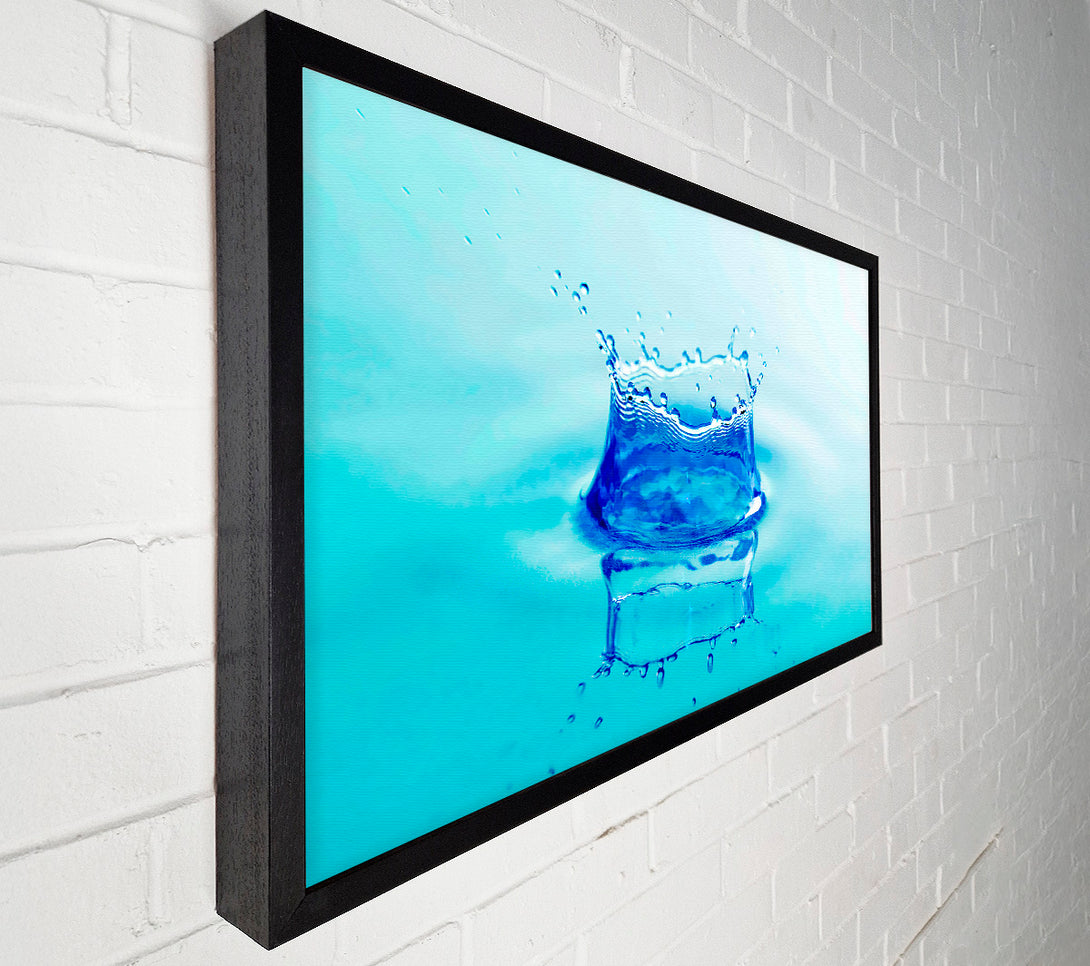  A Canvas Print of Water Splash Reflection Canvas Print