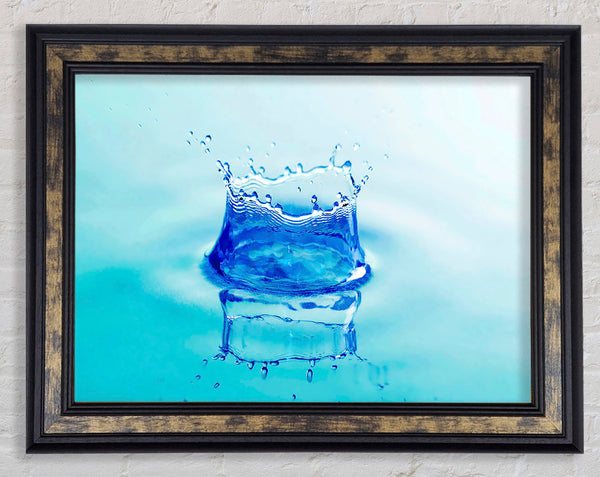 Water Splash Reflection Framed Print