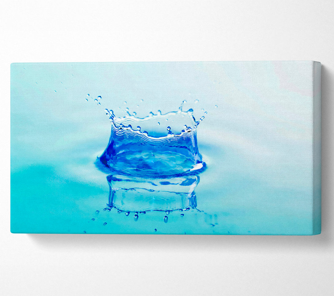  A Canvas Print of Water Splash Reflection Canvas Print