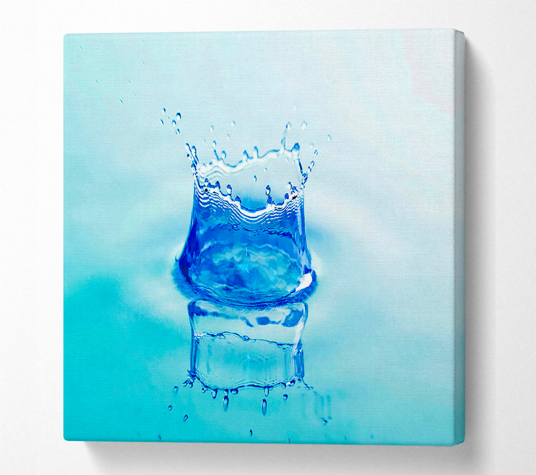  A Canvas Print of Water Splash Reflection Canvas Print