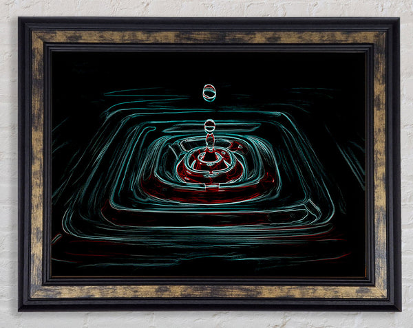 Water Squares Framed Print