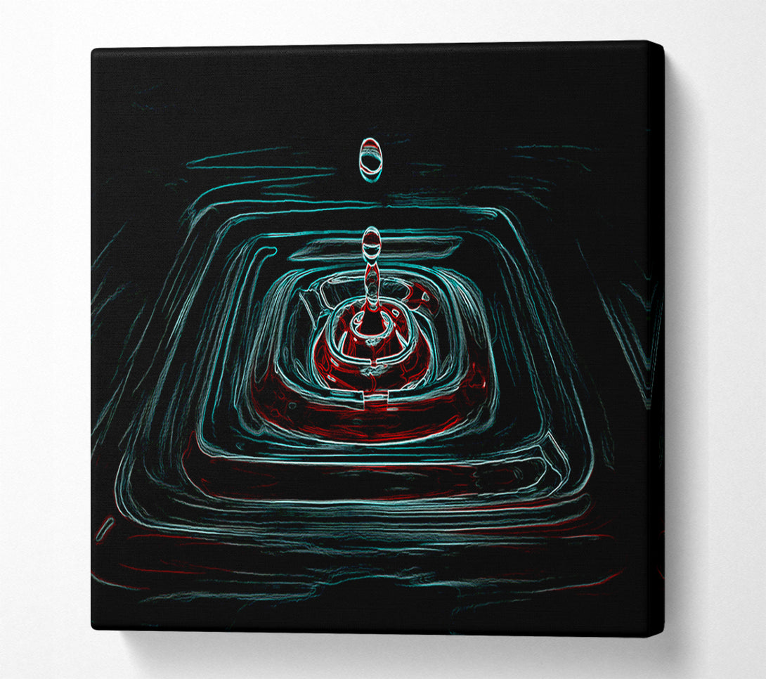  A Canvas Print of Water Squares Canvas Art