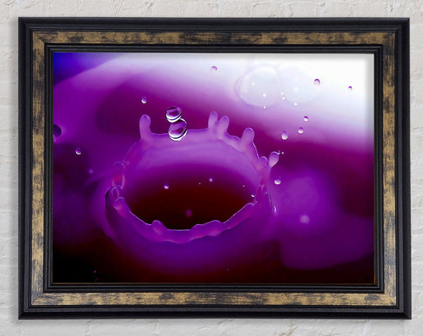 Wax Splash Framed Print