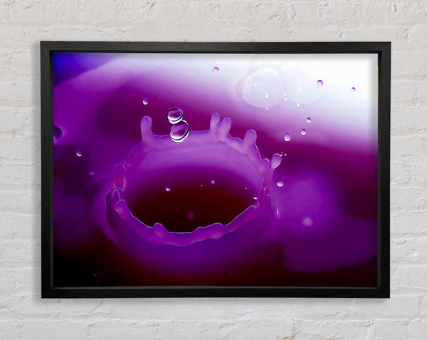 Wax Splash Framed Print