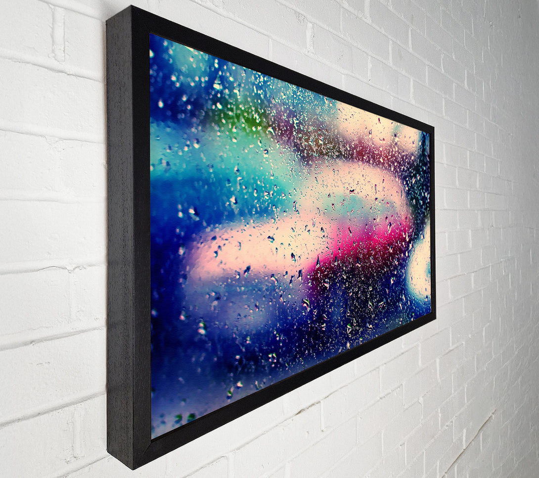  A Canvas Print of Wet Windshield Canvas Wall Art