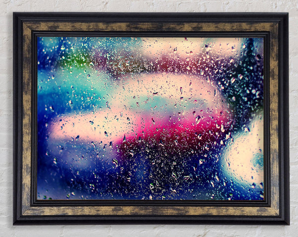 Wet Windshield Framed Print