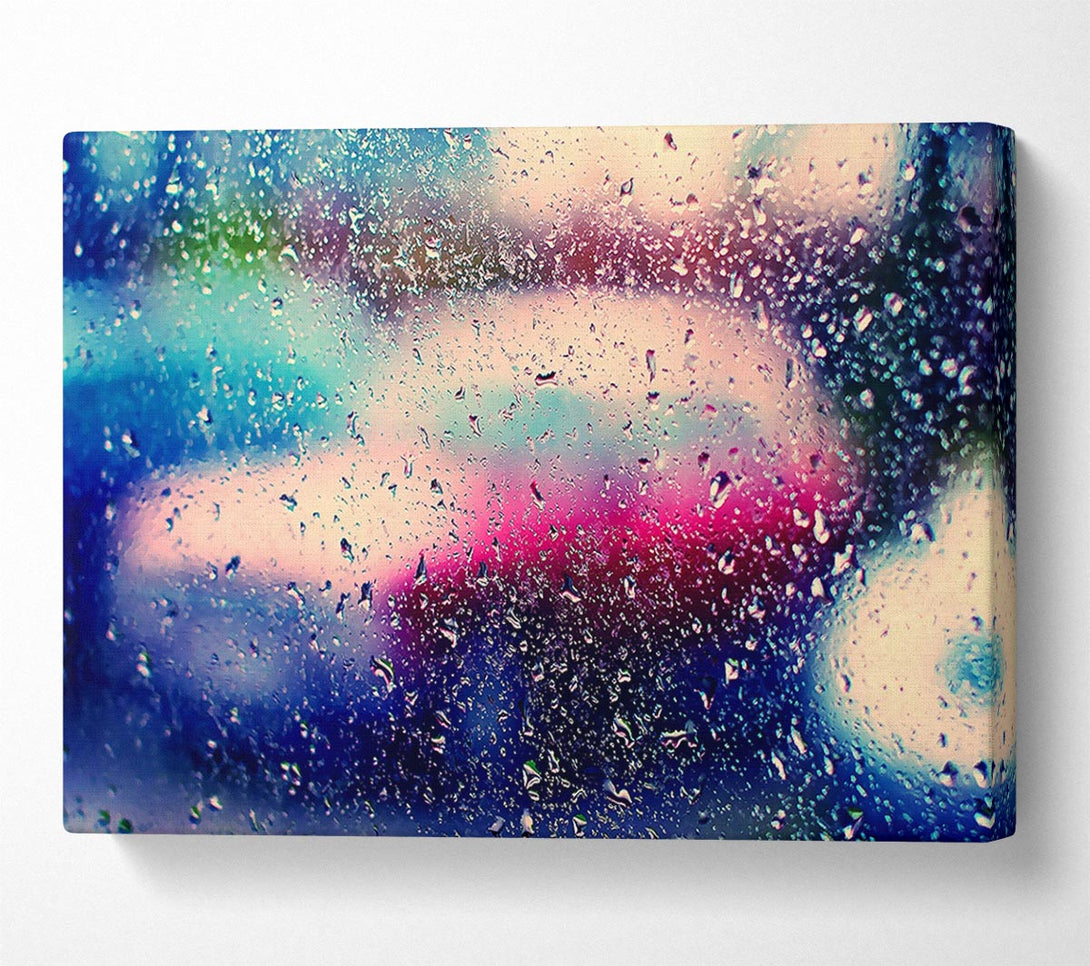  A Canvas Print of Wet Windshield Canvas Wall Art