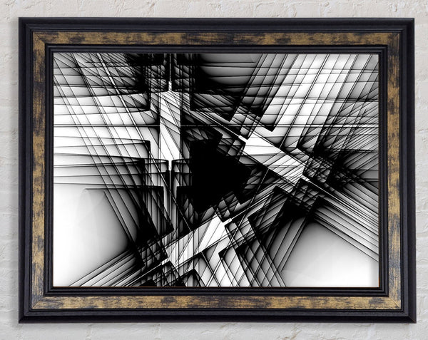 Where The Lines Cross Framed Print