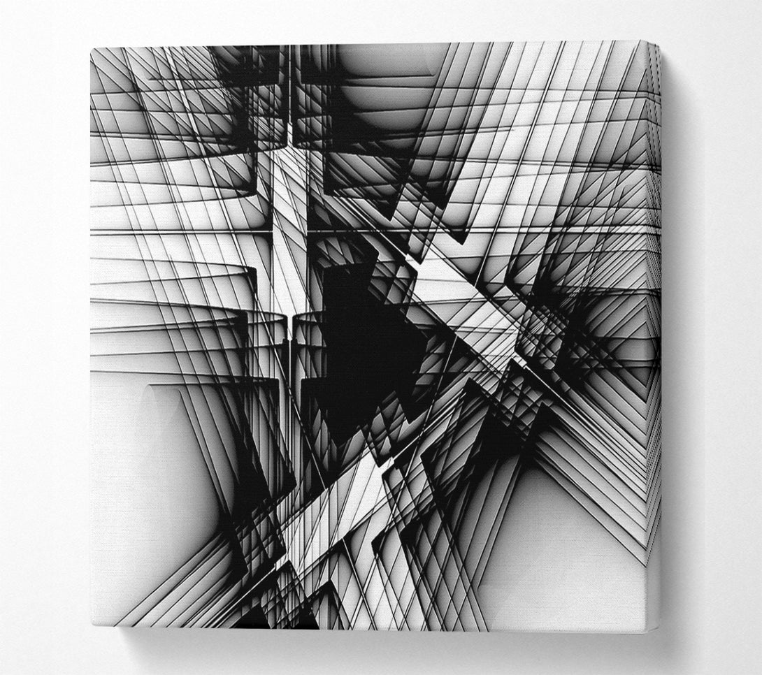  A Canvas Print of Where The Lines Cross Canvas Wall Art