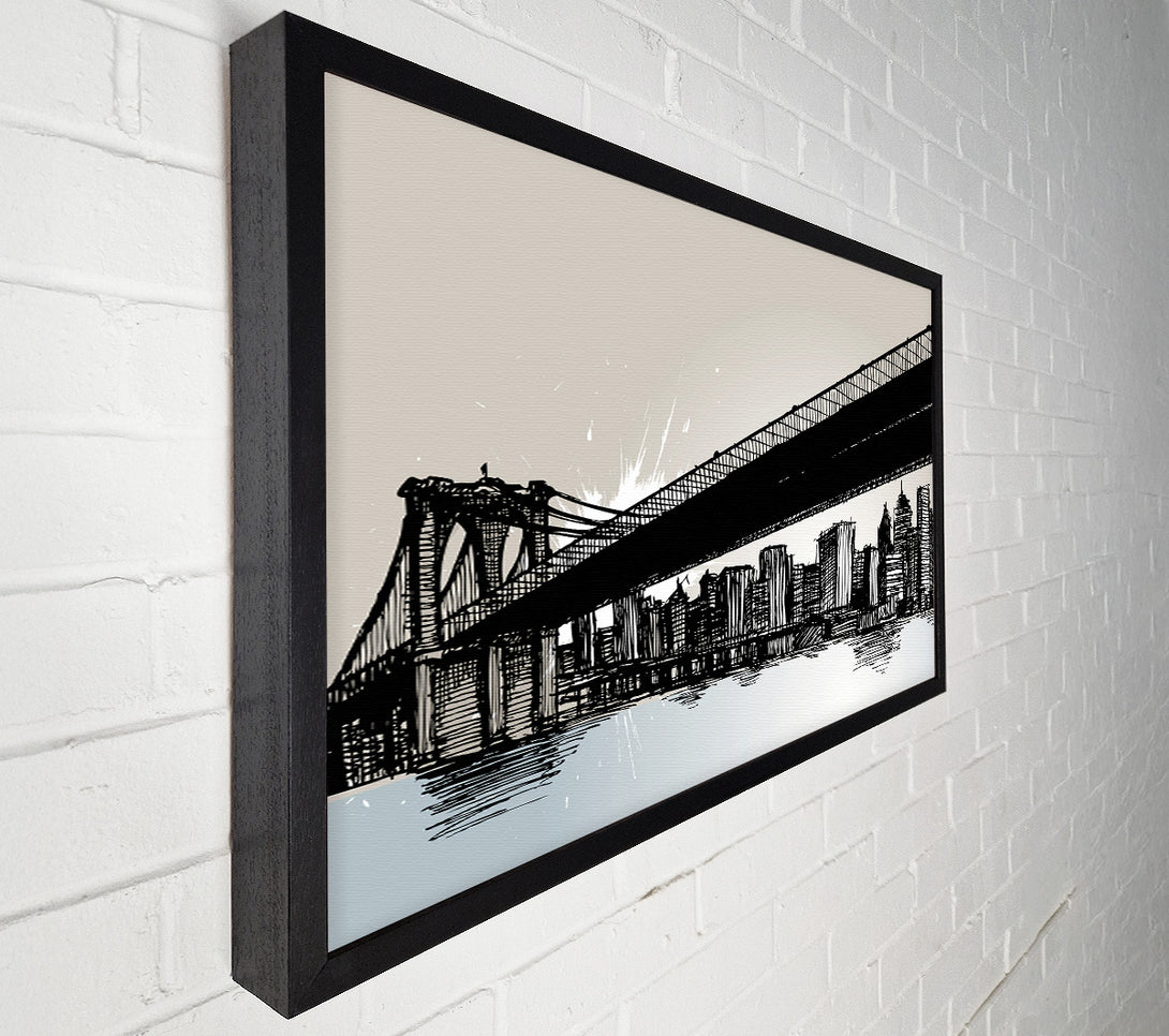  A Canvas Print of Abstract New York City Canvas Art