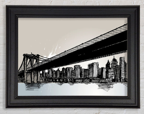 Abstract New York City Framed Print
