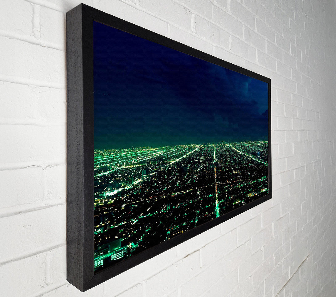  A Canvas Print of Aerial City View Canvas Print