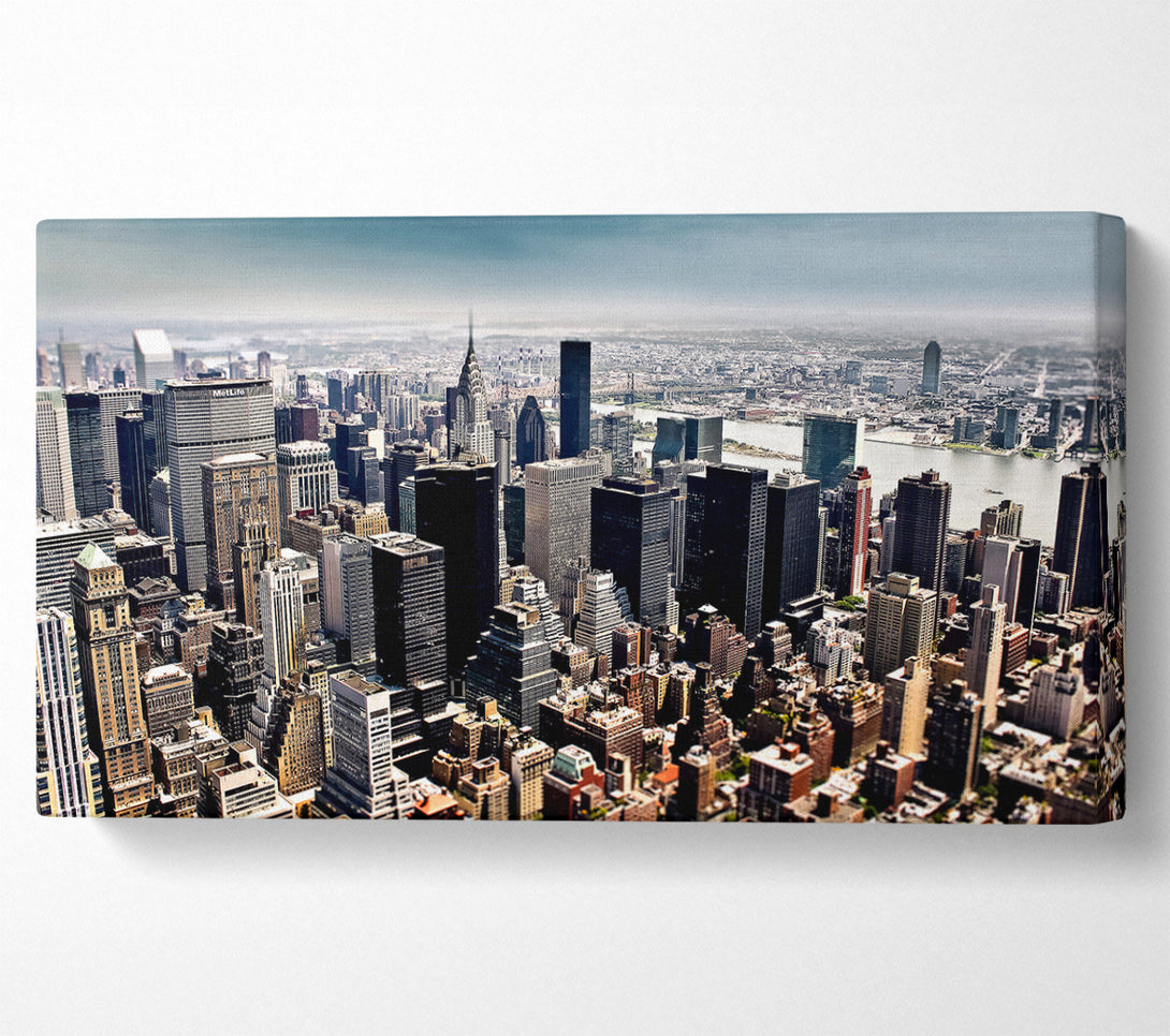  A Canvas Print of Aerial View Of New York City Canvas Wall Art