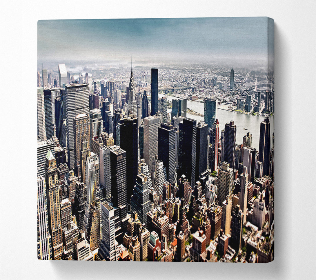  A Canvas Print of Aerial View Of New York City Canvas Wall Art