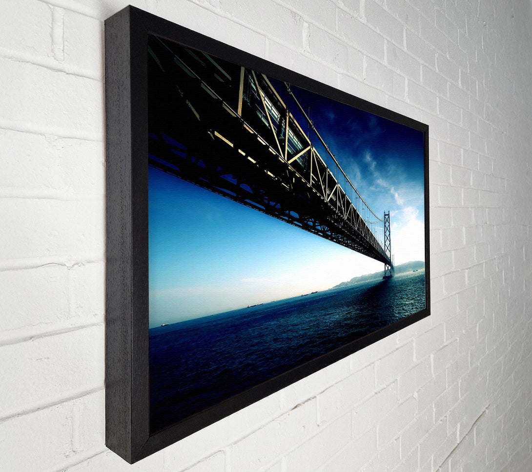  A Canvas Print of Akashi Kaikyo Bridge Japan Canvas Wall Art