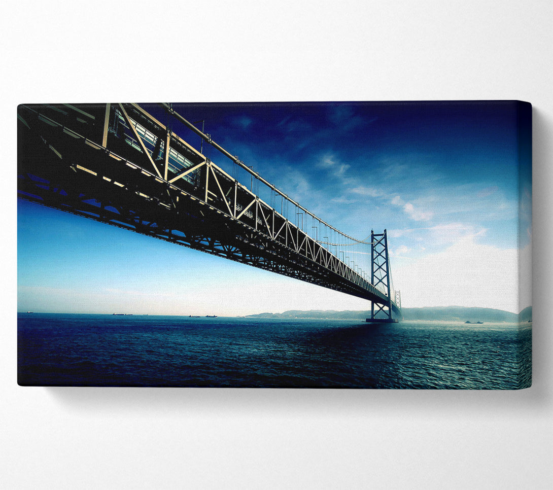  A Canvas Print of Akashi Kaikyo Bridge Japan Canvas Wall Art