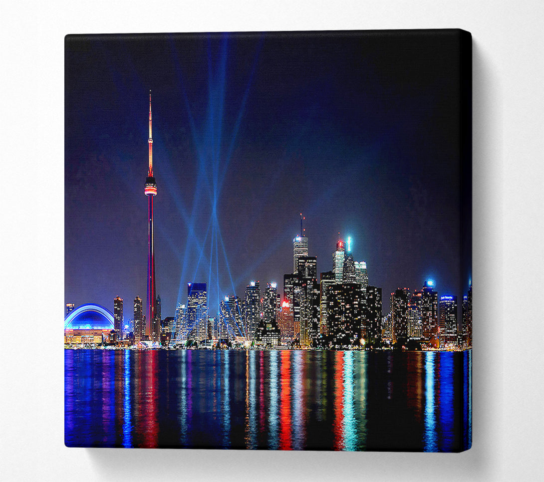  A Canvas Print of Auckland New Zealand Reflections Canvas Print