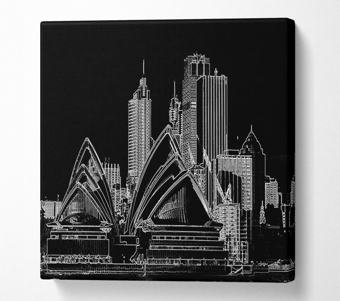  A Canvas Print of Australia Sydney Opera House Canvas Wall Art