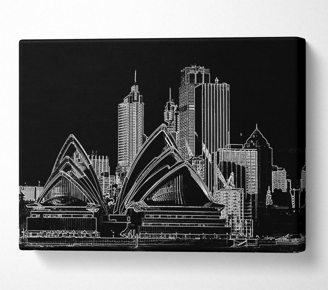  A Canvas Print of Australia Sydney Opera House Canvas Wall Art