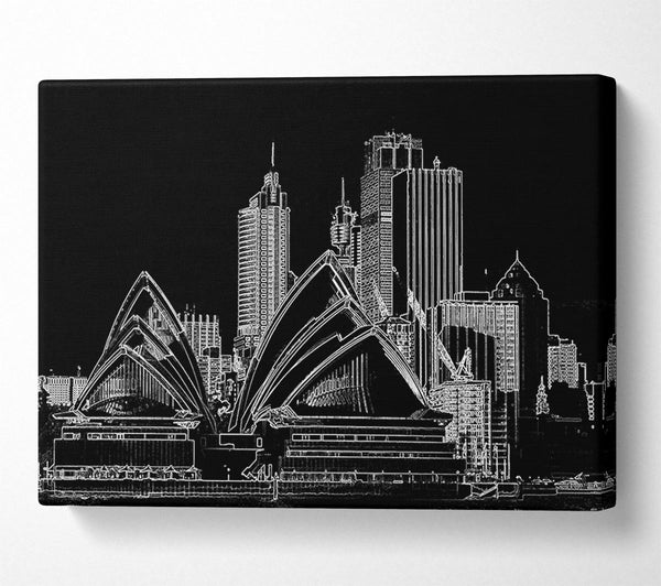  A Canvas Print of Australia Sydney Opera House Canvas Wall Art