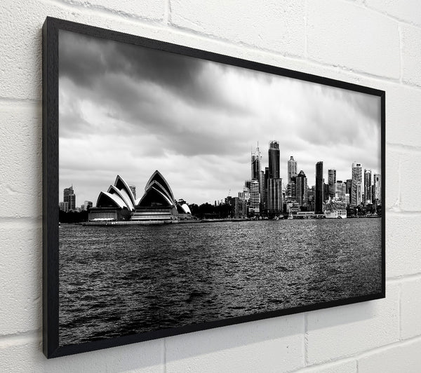Australia Sydney River View B n W