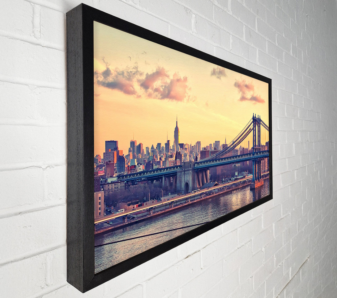  A Canvas Print of Bay Bridge New York Canvas Art
