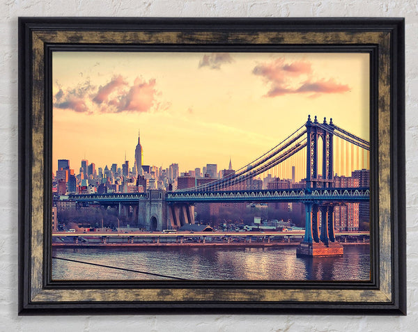 Bay Bridge New York Framed Print
