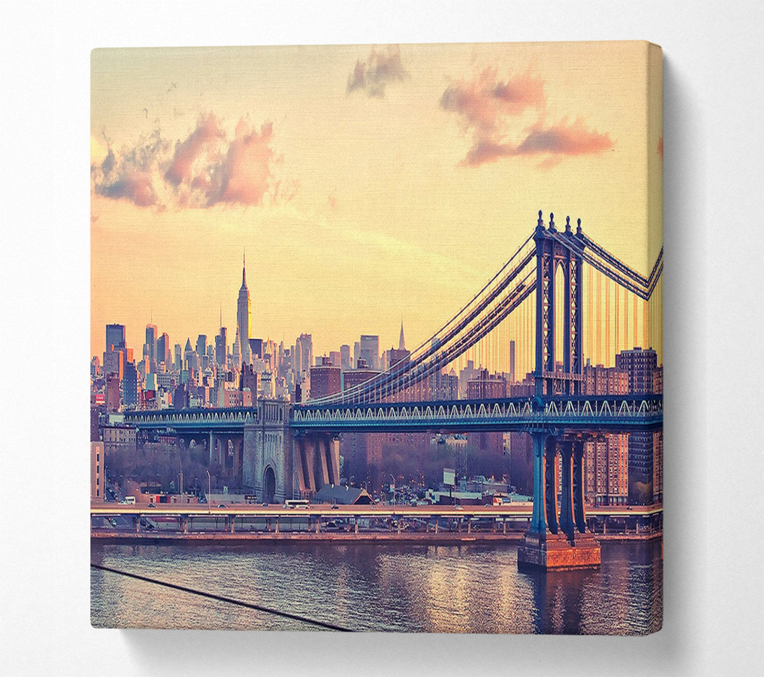  A Canvas Print of Bay Bridge New York Canvas Art