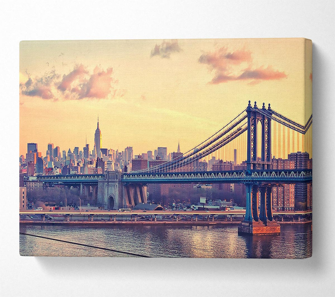  A Canvas Print of Bay Bridge New York Canvas Art
