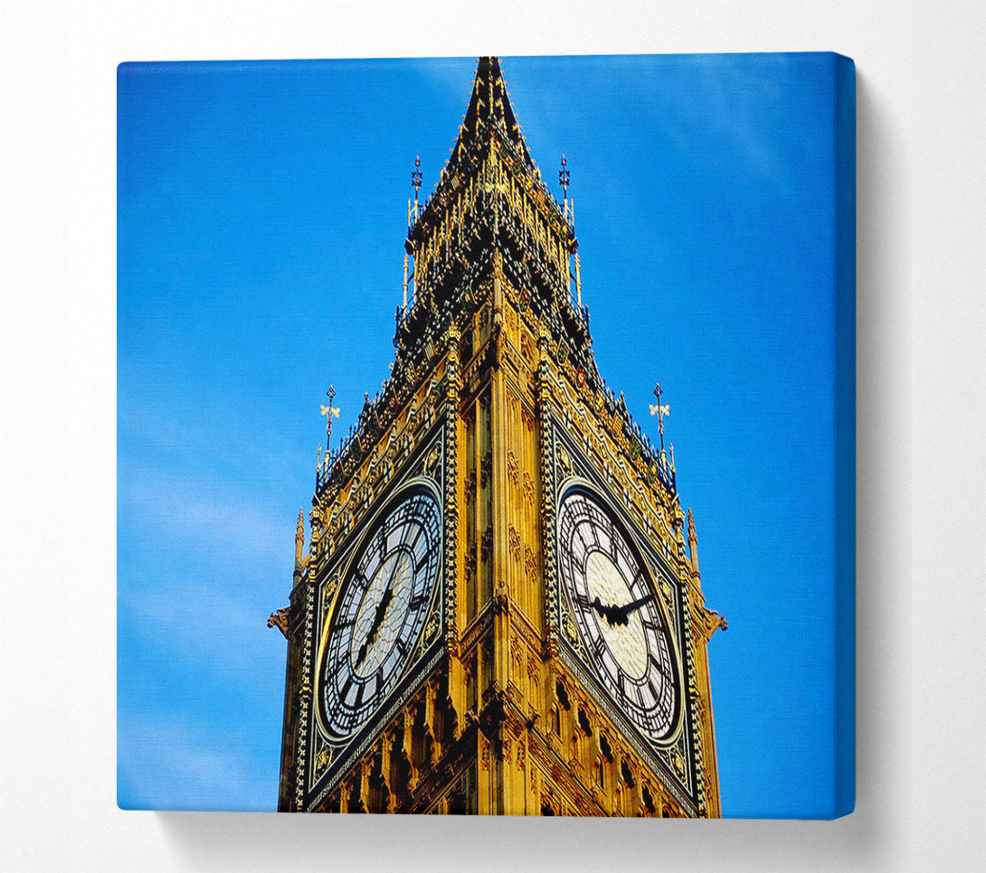  A Canvas Print of Big Ben Close-Up Canvas Wall Art